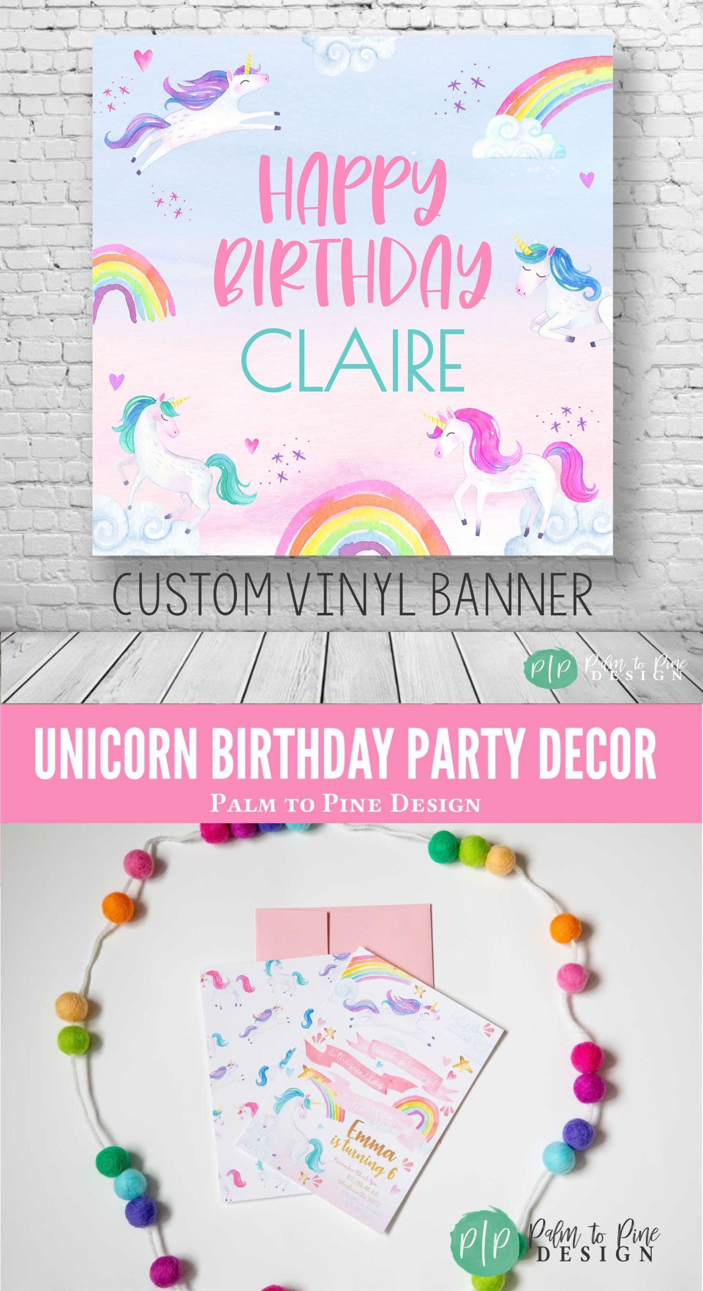 Unicorn Backdrop, Unicorn Birthday Banner, Unicorn Birthday Backdrop, Unicorn banner, Unicorn Party Decoration, Unicorn Step & Repeat Banner