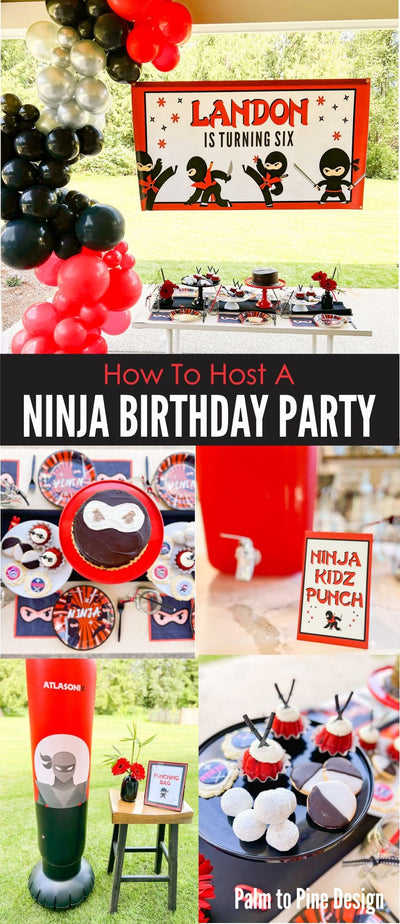 Ninja Birthday Banner, Ninja Banner, Ninja Birthday Party, Ninja Party Decorations, Birthday banner for boys, Ninja Birthday Banner for Boys