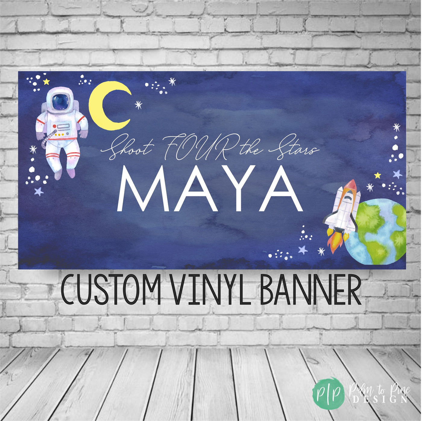 Space Birthday Banner, Outer Space Birthday Banner, Out of This World Party Decorations, Astronaut Birthday Banner, Galaxy birthday banner