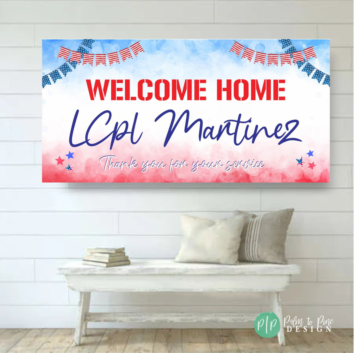 Welcome home military banner, Welcome home military sign, Memorial day banner, Military banner, Boot Camp Graduation banner, vinyl banner