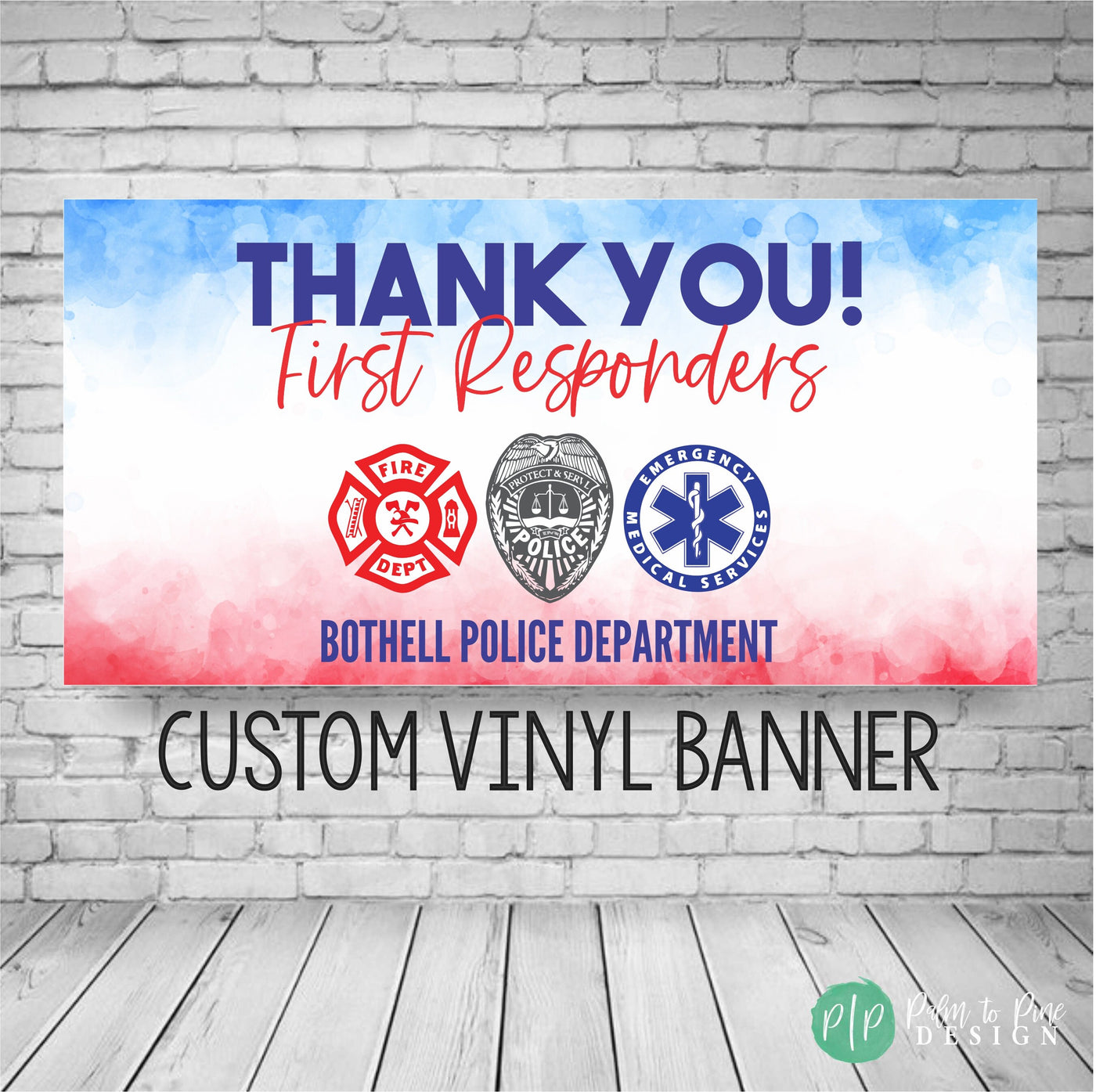 First Responders Appreciation Banner, National First Responders Day Decor, First Responders Appreciation Sign, Emergency Responders Banner