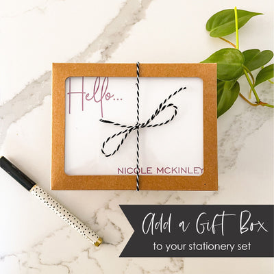 Add A Gift Box to Stationery Orders