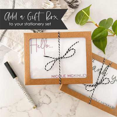 Add A Gift Box to Stationery Orders