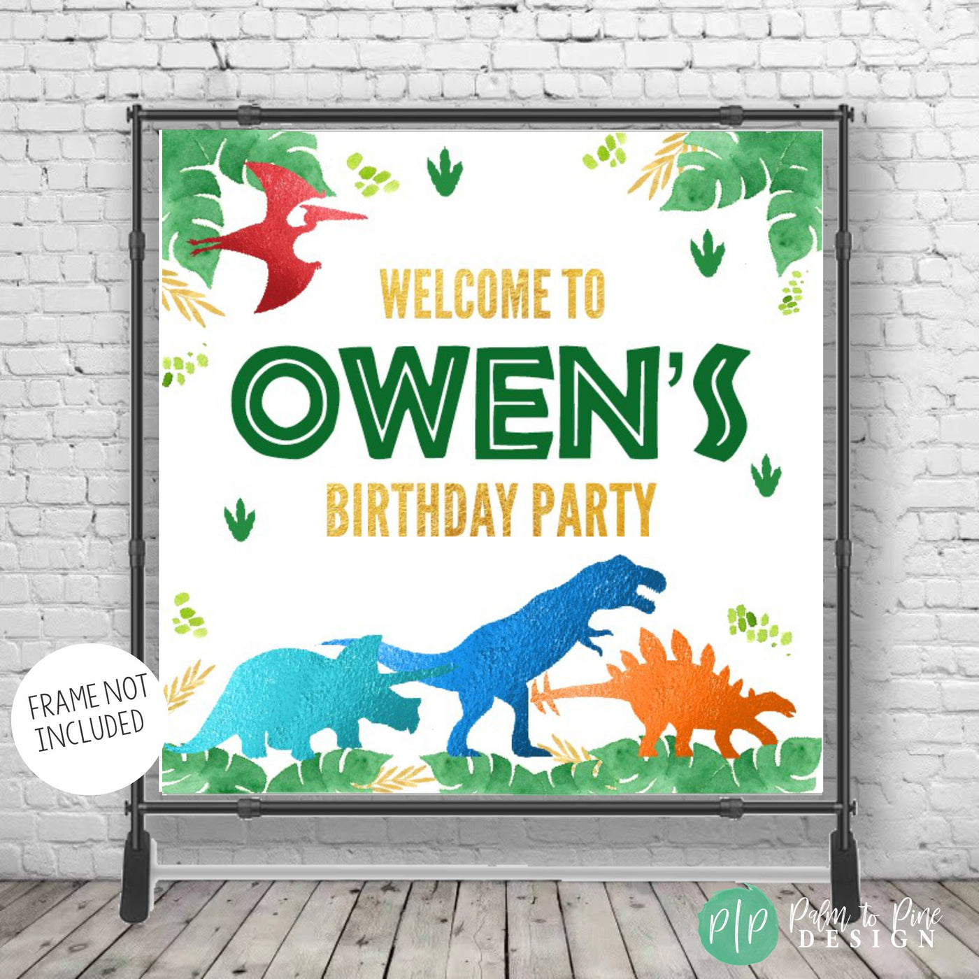 Dino Backdrop, Dinosaur Birthday Banner, t-rex birthday banner, Dinosaur Birthday Decor, Three rex, Dinosaur Party Decoration, Dinosaur Boy