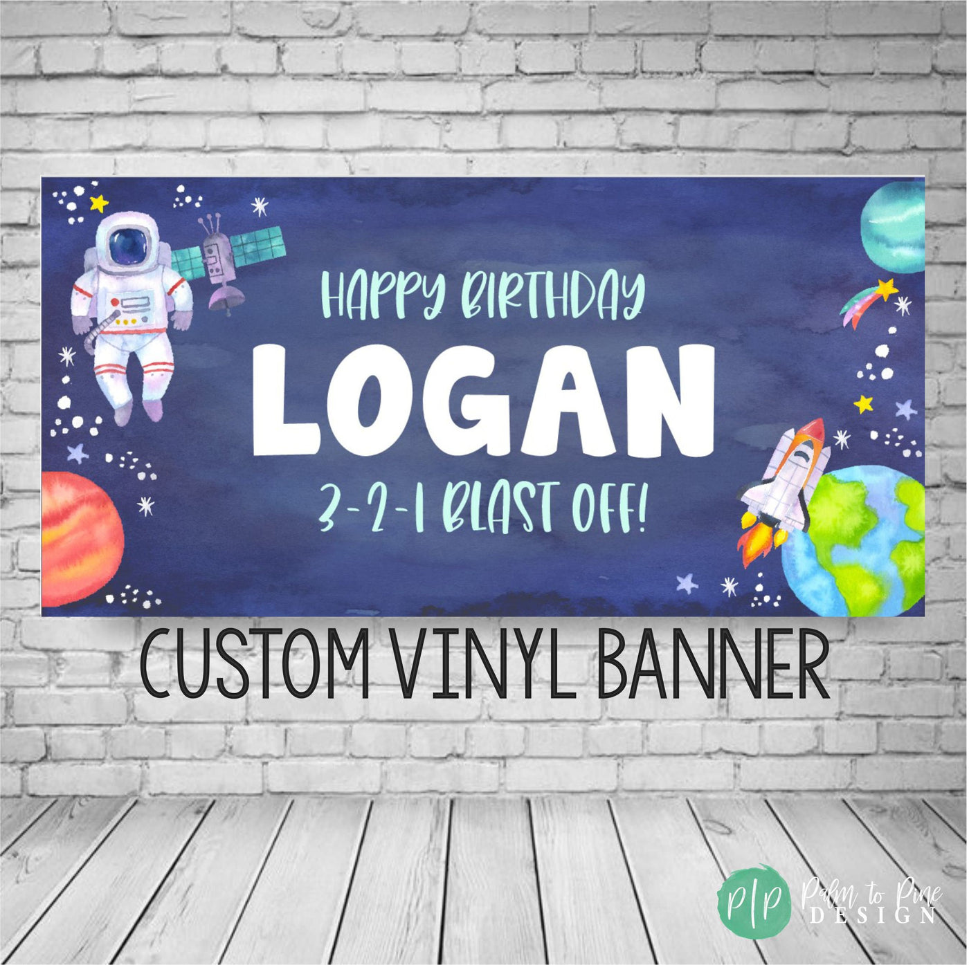 Space Banner, Outer Space Birthday Banner, First Trip Around the Sun Banner, Space Birthday Decor, Astronaut Banner, Space Galaxy Banner Boy