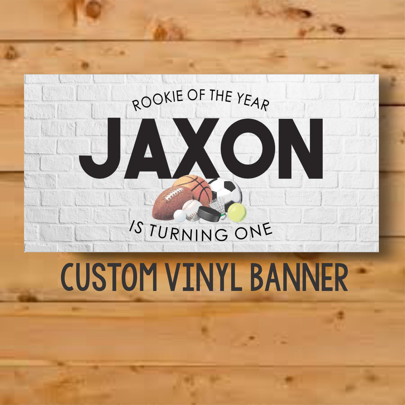 Sports Birthday Banner, Sports Banner, Sports Birthday Party Decor, Rookie of the Year Party, Personalized Sports Banner, All Star Sports