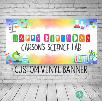 Science Lab Birthday Backdrop, Science Birthday, Science Birthday Backdrop, Science Decorations, Science Party Decor, Science Photo Backdrop