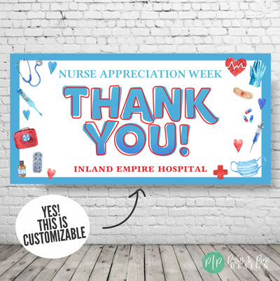 National Nurses Month, Nurses Week Sign, Nurse Appreciation Banner, Nurses Week Decor, Thank You Nurses Sign, Medical Appreciation Banner