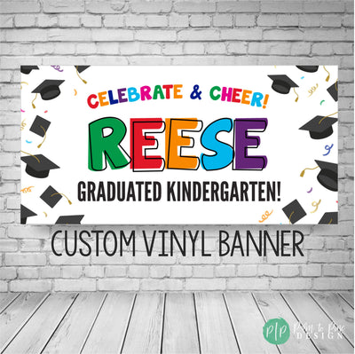 Elementary Graduation Banner, Graduation Decor, Graduation Printable Backdrop, Graduation sign for yard, Vinyl Banner, Elementary grad sign