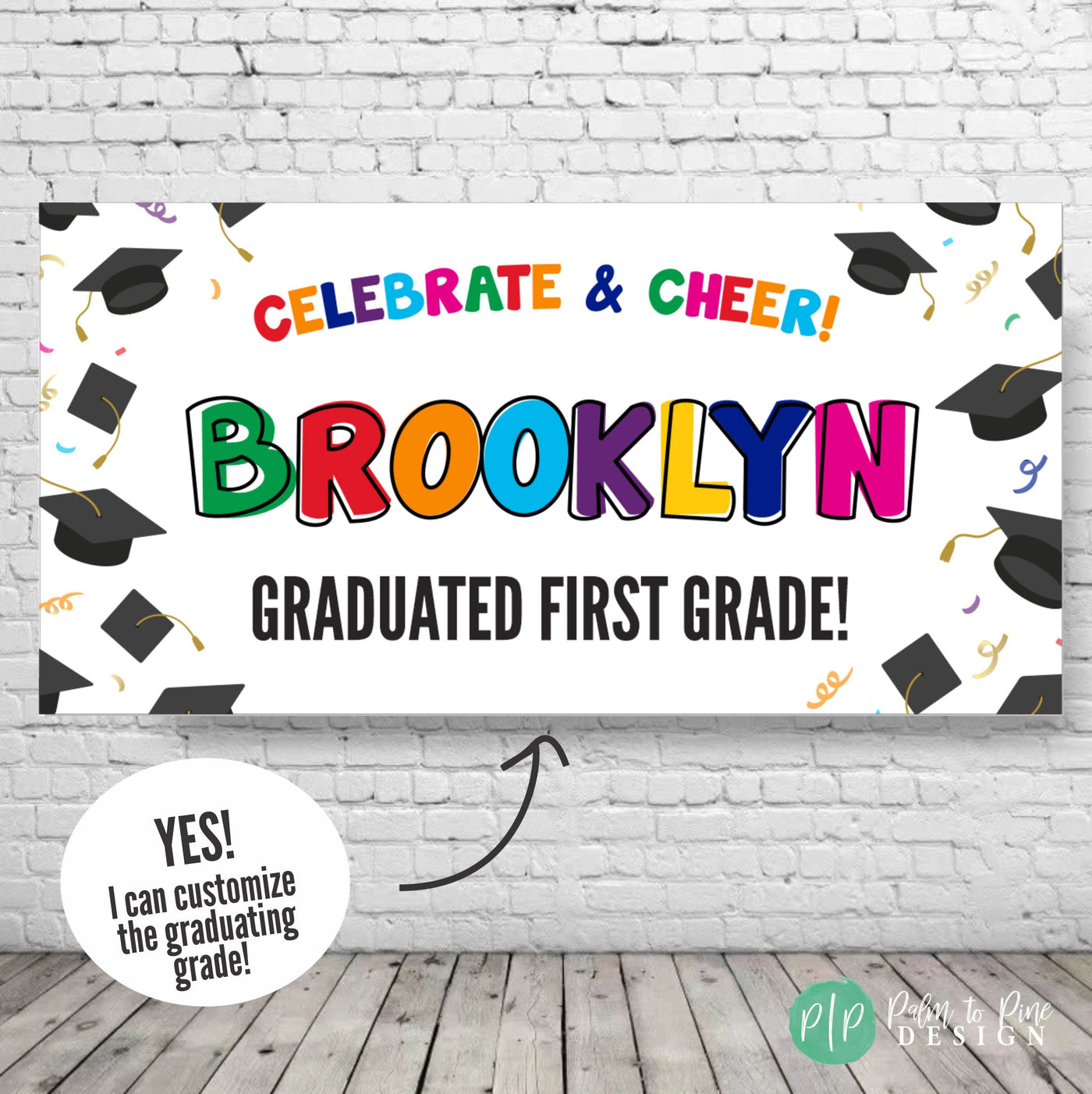 Elementary Graduation Banner, Graduation Decor, Graduation Printable Backdrop, Graduation sign for yard, Vinyl Banner, Elementary grad sign