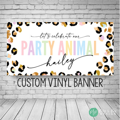 Jungle Birthday Backdrop, Party Animal Banner, Jungle Party Decor, Party Animal Birthday, Party Animal Decorations, Wild One Birthday Banner