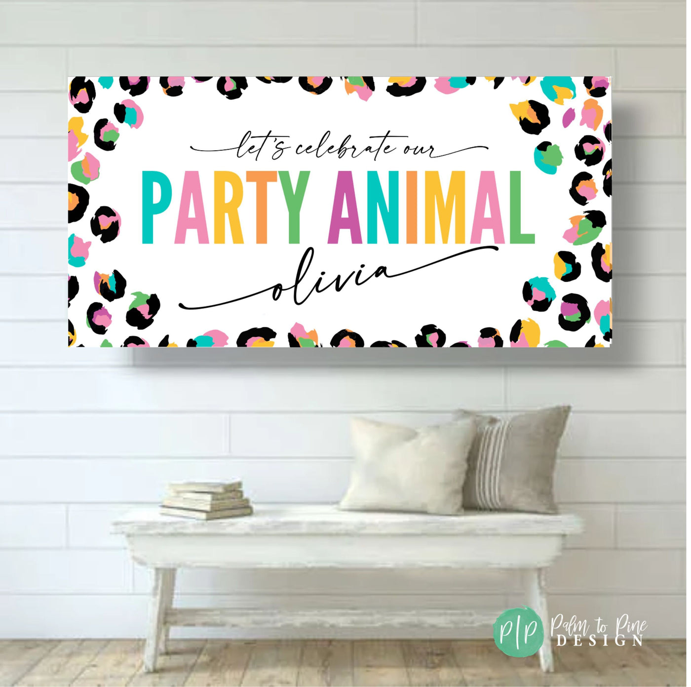 Party Animal Birthday, Jungle Birthday Backdrop, Party Animal Banner, Jungle Party Decor, Party Animal Decorations, Wild One Birthday Banner