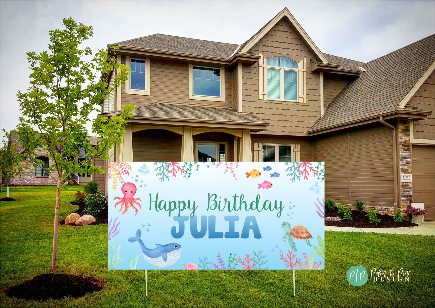Under the sea party decorations, Under the Sea Birthday Banner, Under the sea backdrop, Under the sea banner, Ocean birthday banner, Sealife