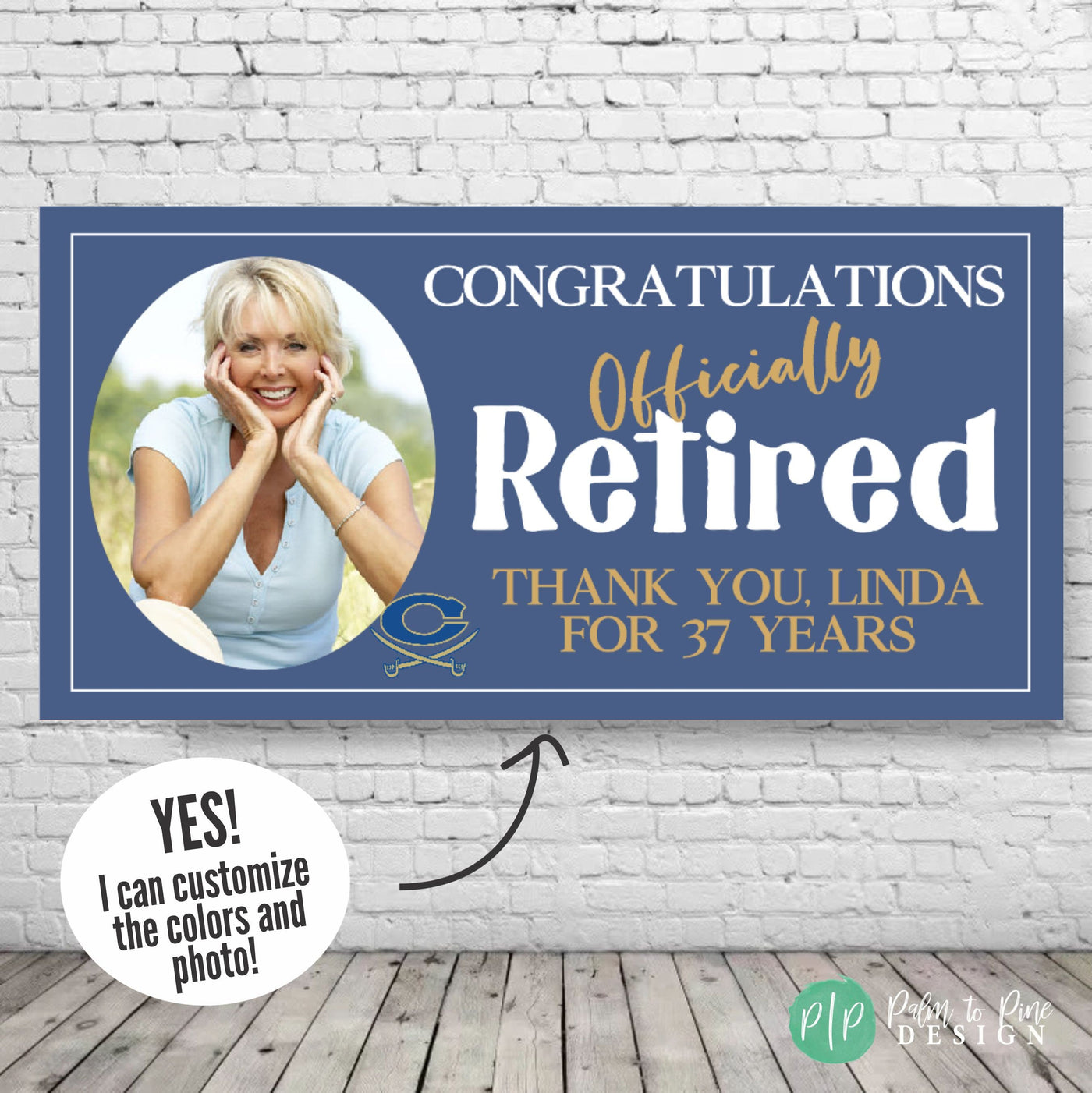 Retirement Banner – Palm to Pine Design retirement-banner-palm-to-pine-design