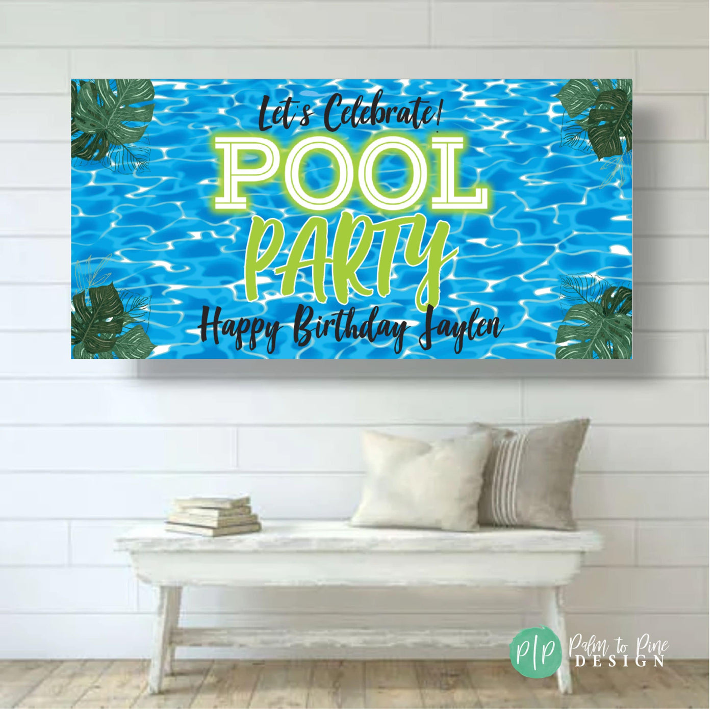 Pool Party Backdrop, Pool Party Birthday Banner, Pool Party Decorations, Splish Splash Birthday, Summer Pool Decoration, Splash Party Decor