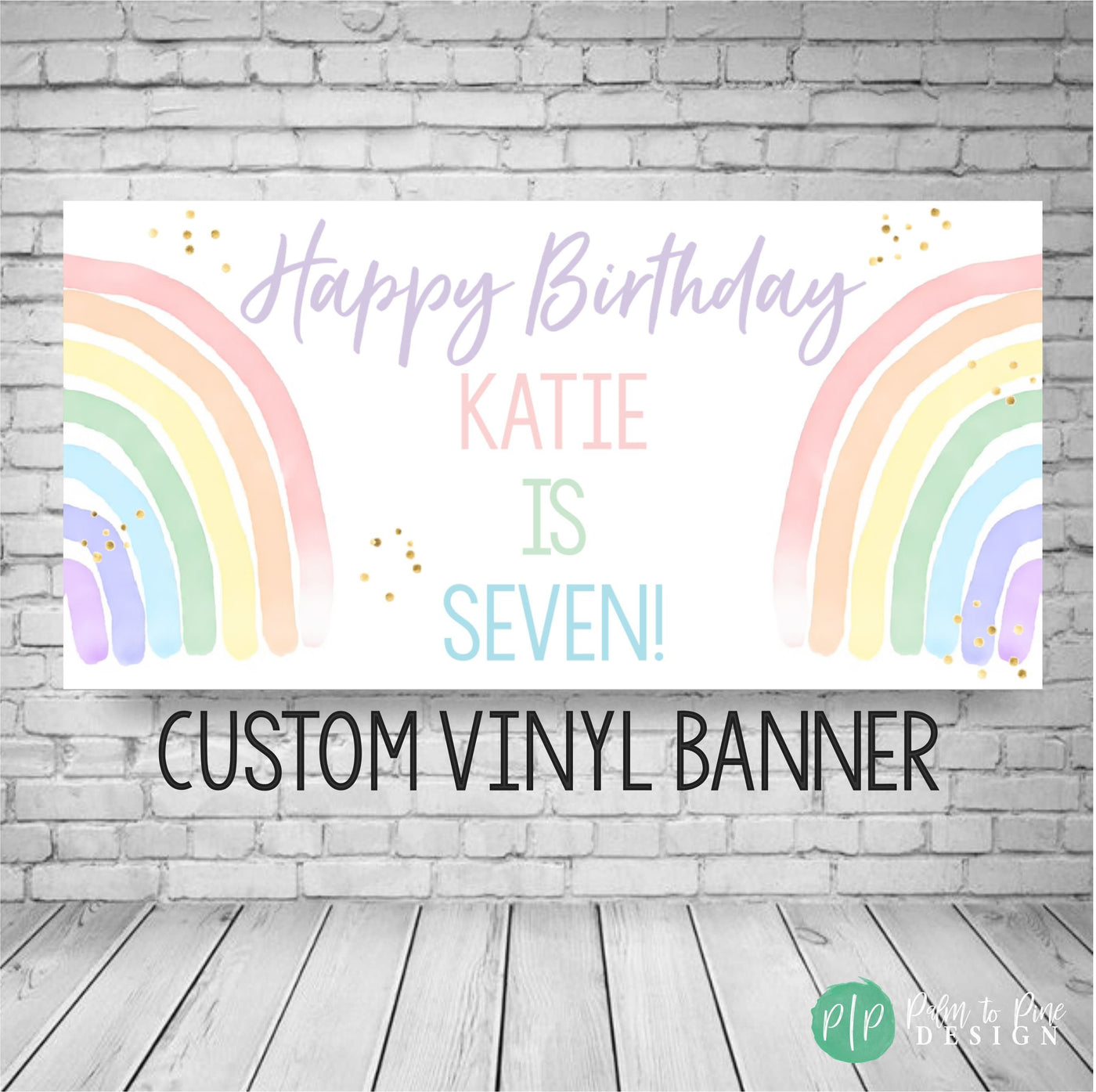 Rainbow Birthday Banner, Rainbow Birthday Party, Modern Rainbow Birthday Backdrop, Rainbow banner, Rainbow Party Decoration, First Birthday