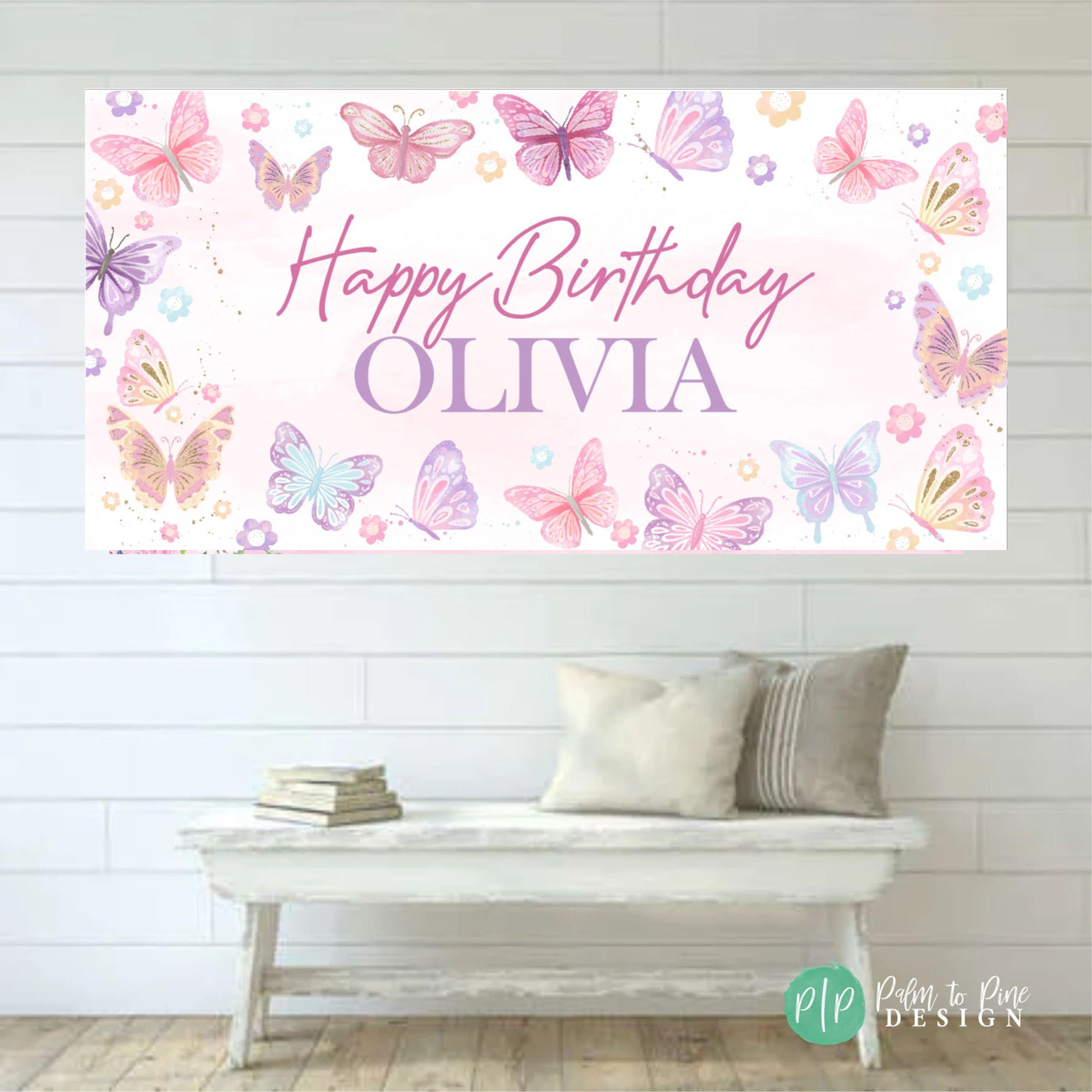 Girls Butterfly Birthday Party Decor, Butterfly Birthday Banner, Girls  Birthday, Butterfly Party Decorations, Butterfly Birthday Backdrop