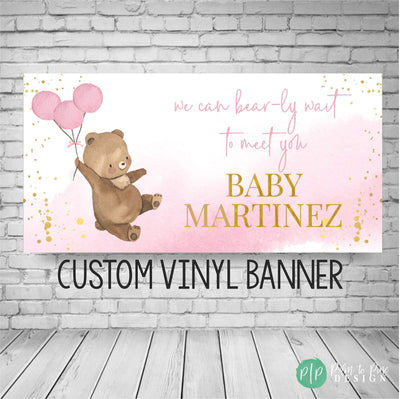 Teddy Bear Baby Shower Decorations, Bear Baby Shower Banner, Brown Bear Baby Shower Sign, Baby Bear Banner, Teddy Bear Banner Baby Shower