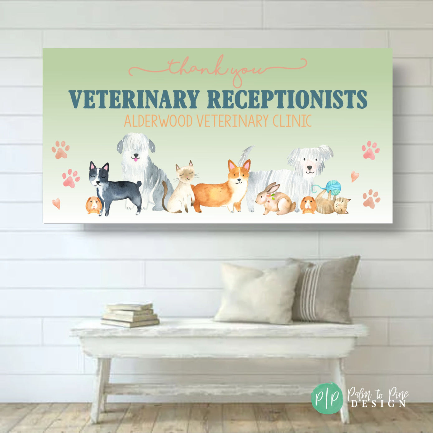 Veterinary Technician Week, Veterinary Receptionist Week Banner, Veterinary Appreciation Banner, Vet Tech Sign, Thank You Veterinarian Sign