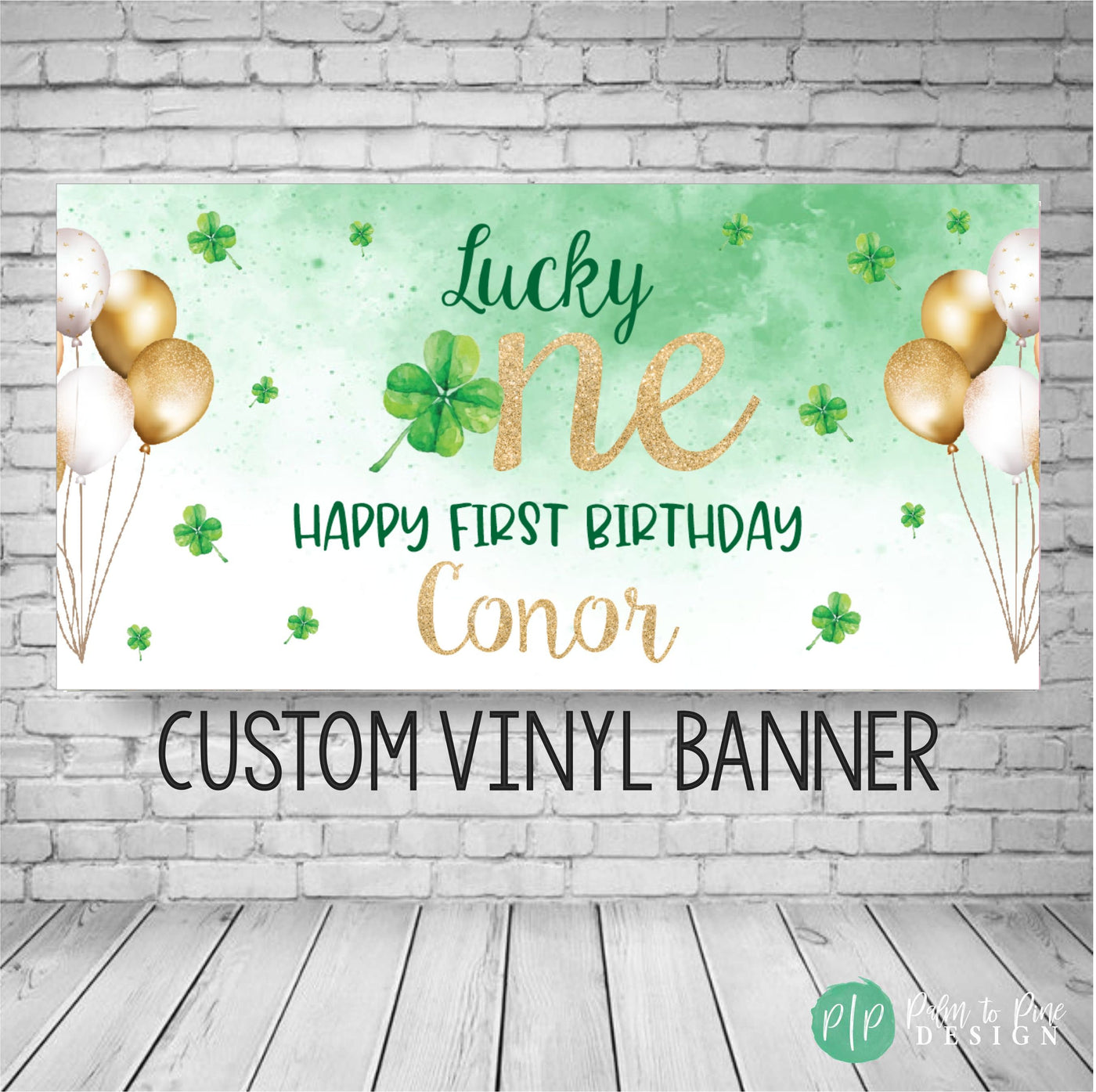 Lucky One Birthday Banner, St. Patricks Birthday Decor, First Birthday Birthday Backdrop, Lucky One Party, Lucky Clover Birthday Party, Luck