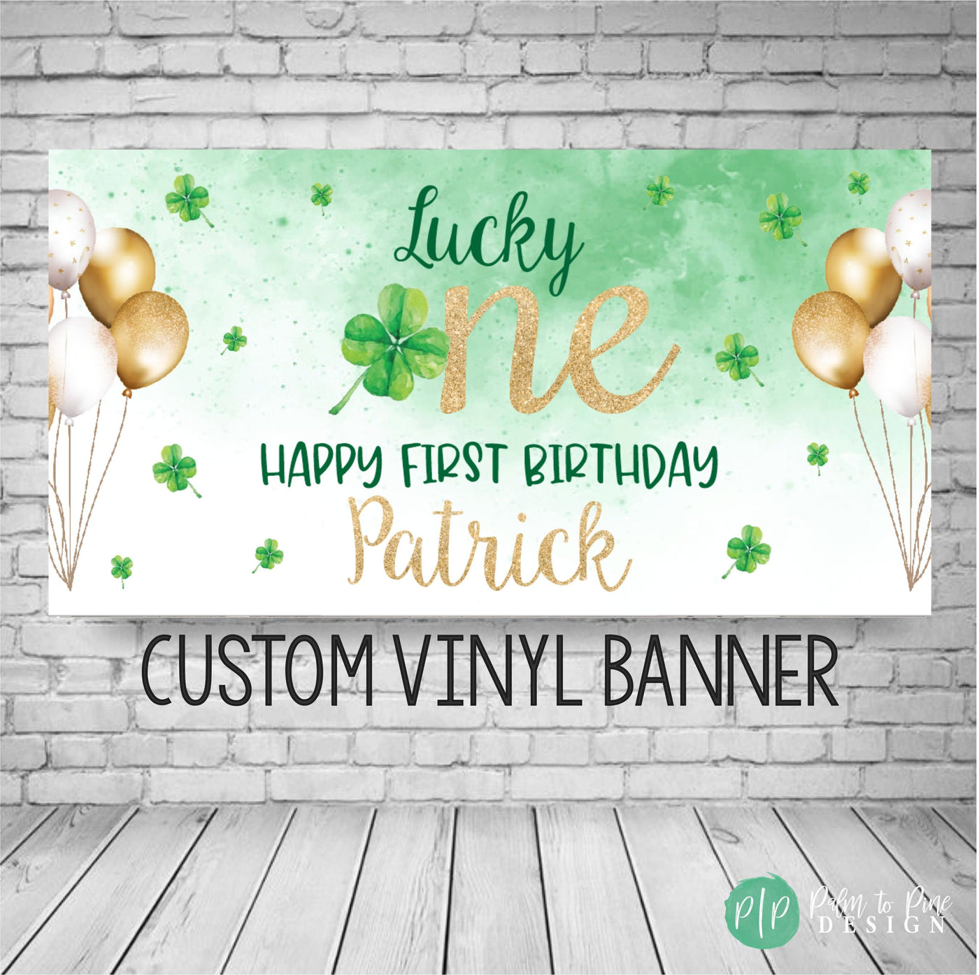 Lucky One Birthday Banner, St. Patricks Birthday Decor, First Birthday Birthday Backdrop, Lucky One Party, Lucky Clover Birthday Party, Luck