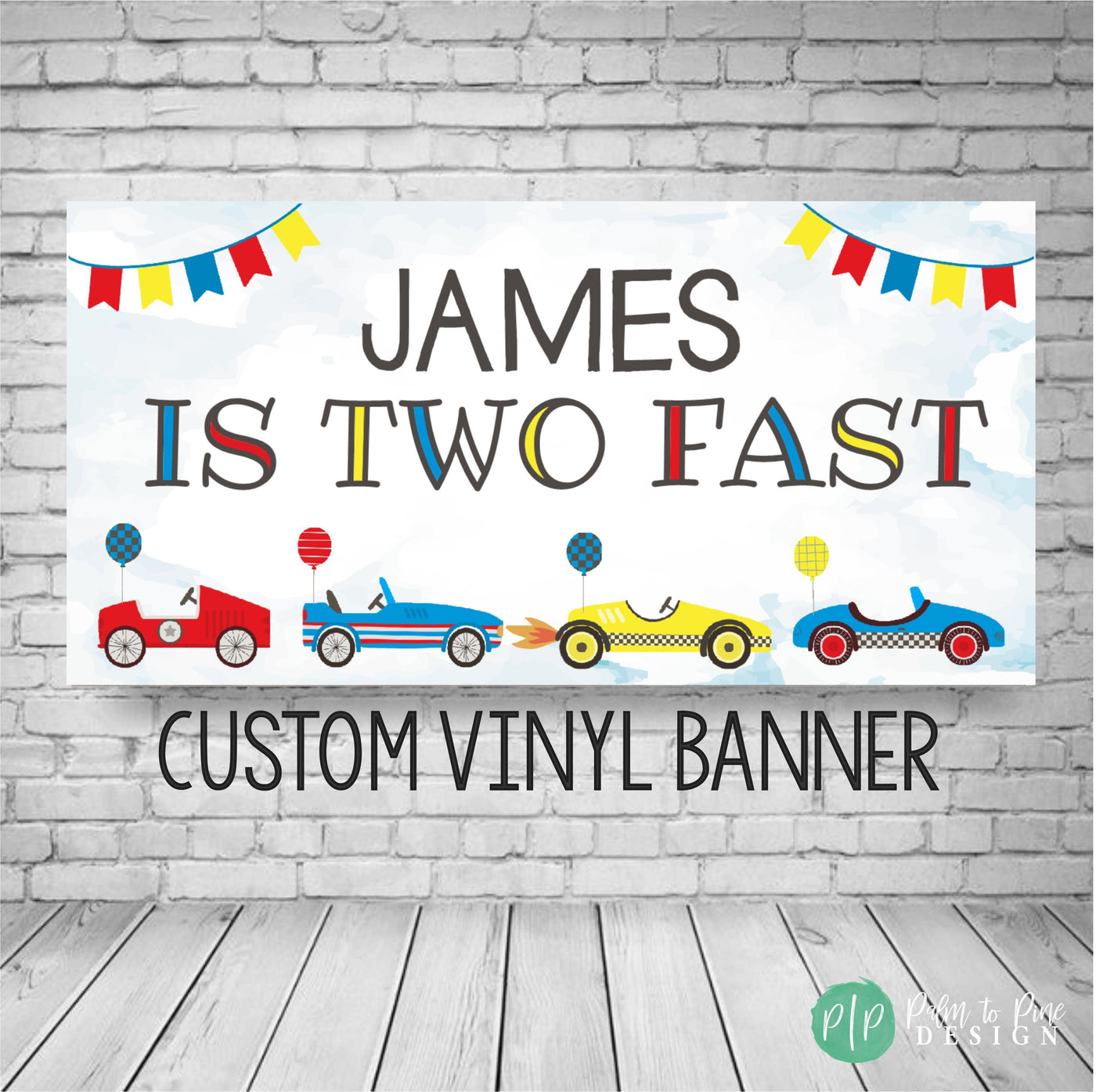 Vintage Racecar Birthday Decor