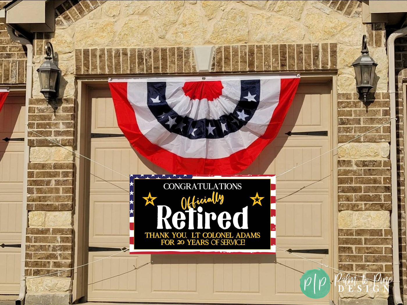 US Military Retirement Banner, Personalized Military Retirement Sign, Soldier Retirement Party Decor, Military Retirement Decorations
