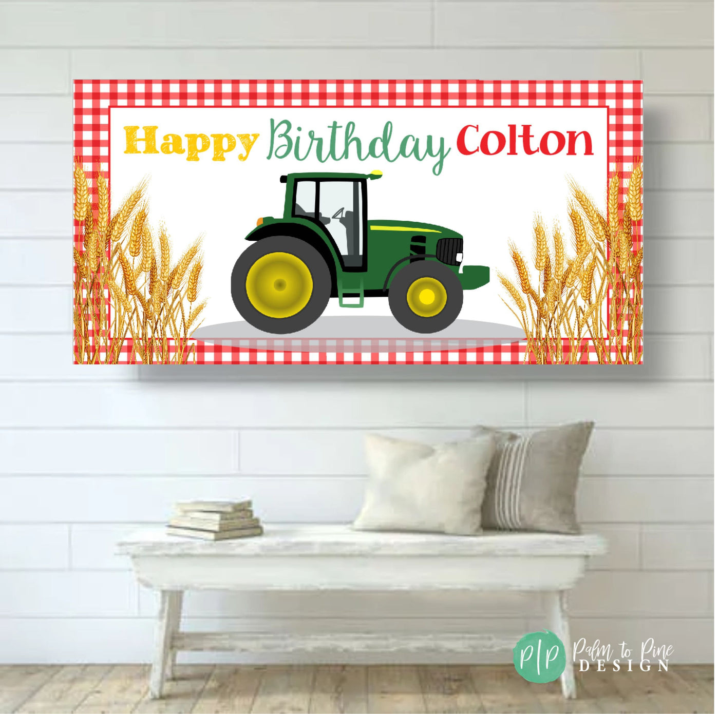 tractor party decor