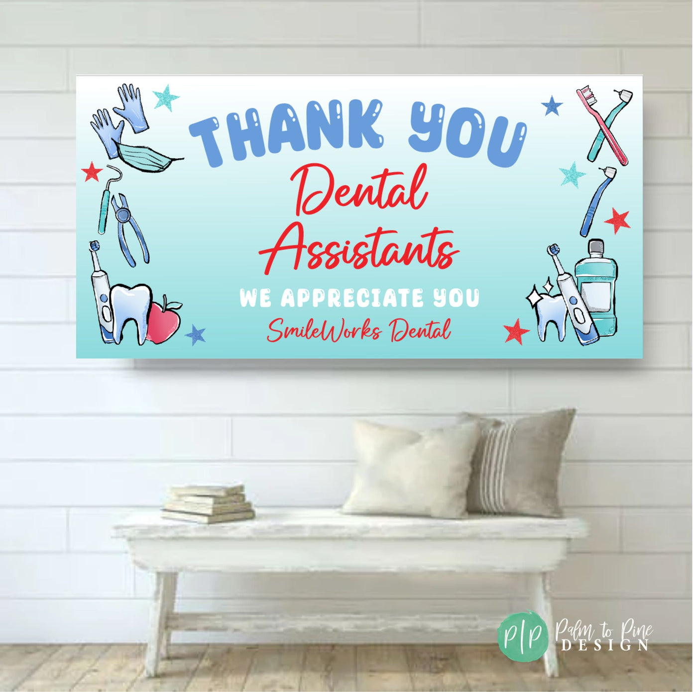 Dental Staff Appreciation Banner, Dental Appreciation Week Decor, Dental Hygienist Week Sign, Dental Assistant Appreciation Thank You Sign