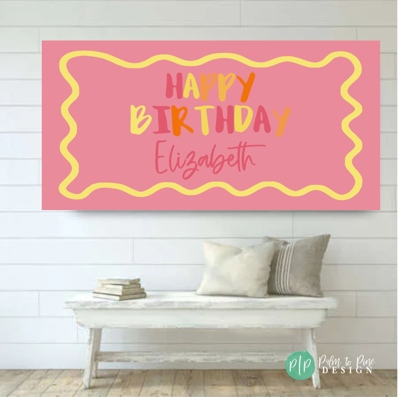 personalized girls birthday banner