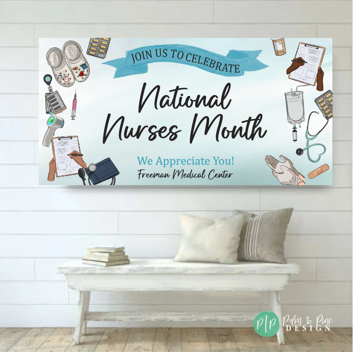Nurse Appreciation Banner, Nurses Week Decor, Custom Admin Professionals Sign, Nurse Appreciation Sign, Medical Secretary Appreciation Day