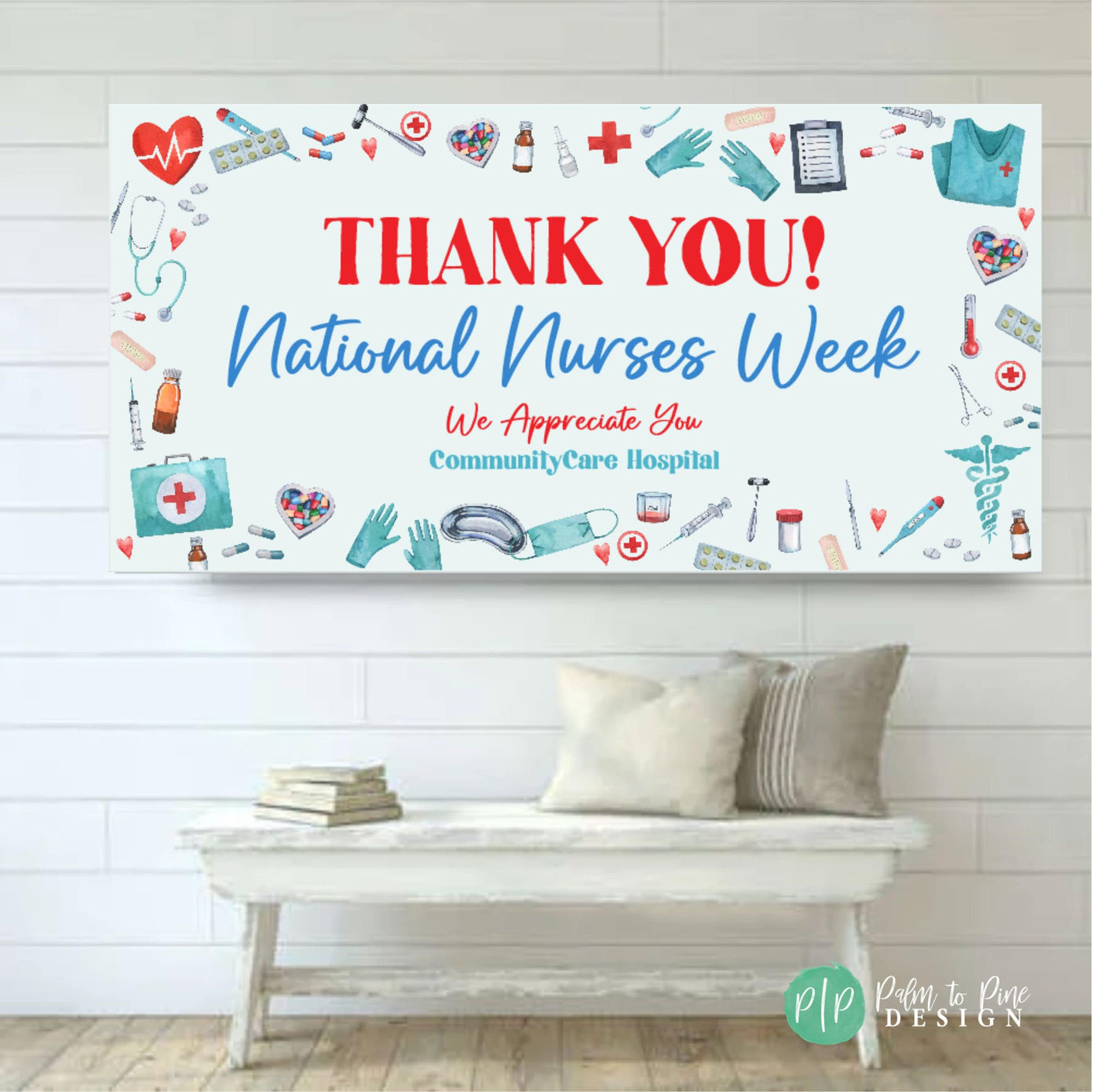 National Doctors Day Appreciation Banner, Nurses Week Decor, Custom Admin Professionals Sign, Nurse Appreciation Sign, Medical Appreciation