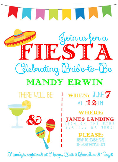 Mexican Bridal Shower Invitation