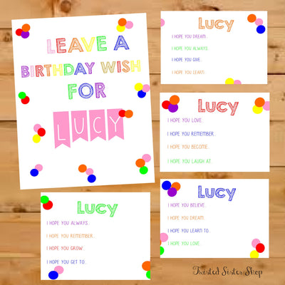 Birthday Wish Cards, Rainbow Birthday Decor, Rainbow, First Birthday Wishes, 1st Birthday Wishes, Birthday Party Wishes, Baby Advice Card
