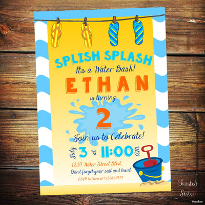 Pool Party Cupcake Toppers, Splash Party Decorations, Splish Splash Birthday Decor, Cupcake Toppers, Pool Party Decorations, Splish Splash