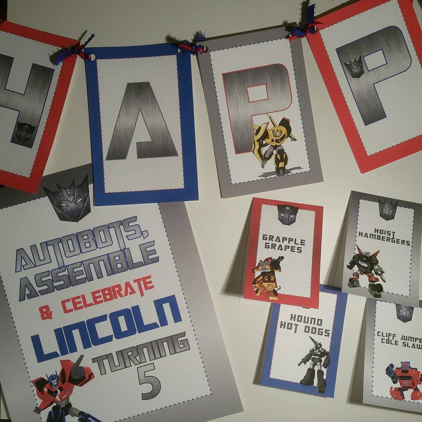 Transformers Birthday Invitation