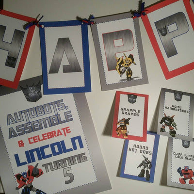 Transformers Birthday Invitation