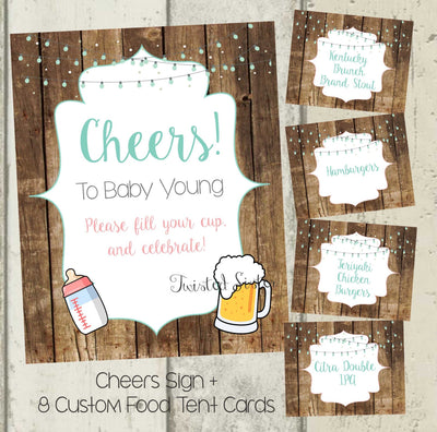 A Baby is Brewing Banner, Beer Baby Shower Decor, Beer Baby Shower, co ed baby shower banner, co ed baby shower decor, outdoor banner
