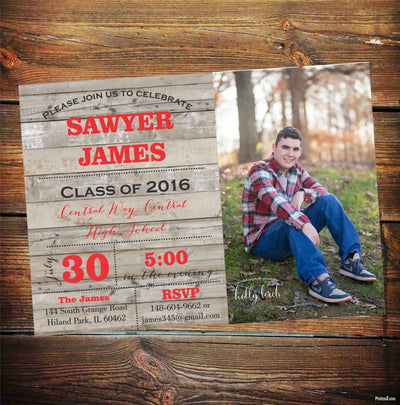 High School Graduation Party Invitation, Graduation Party Invitation, high school graduation party invitations, Graduation Announcement Male