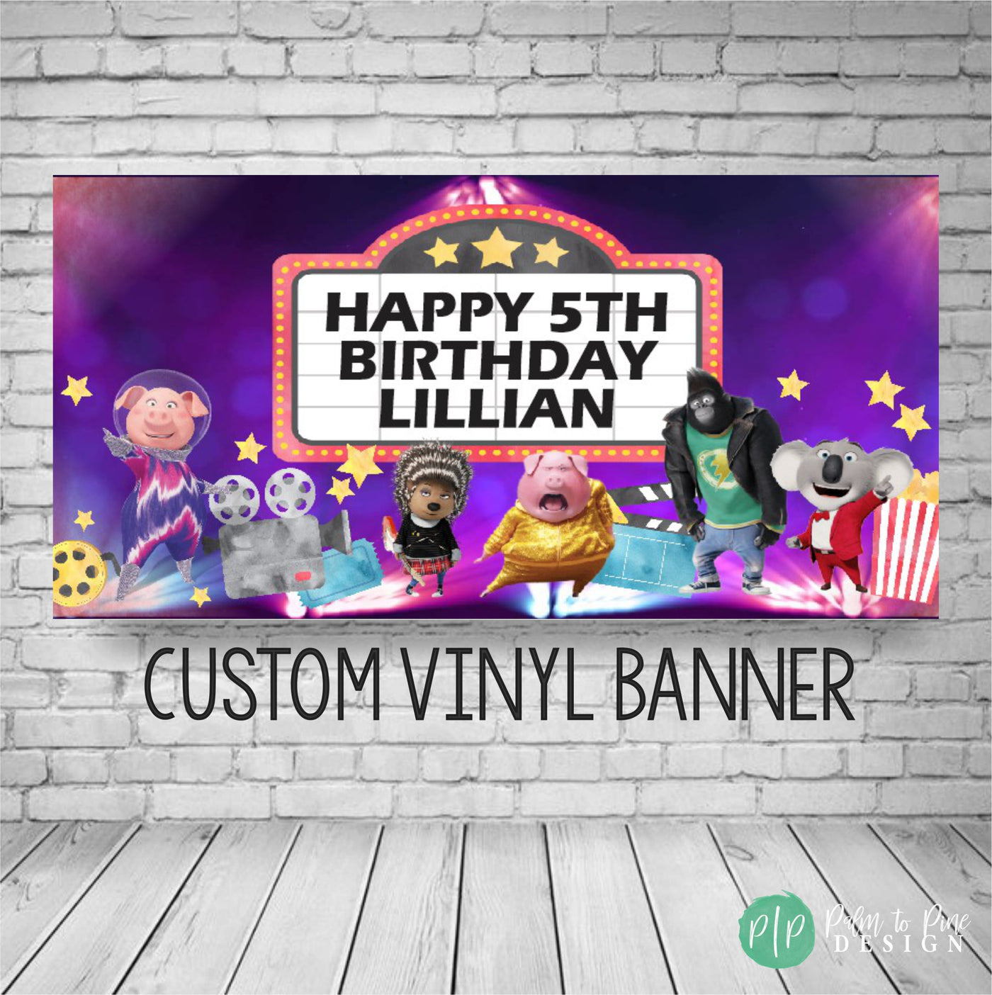 Sing 2 Birthday Banner