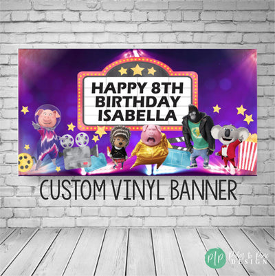 Sing 2 Birthday Banner